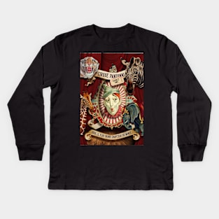 Vintage circus Kids Long Sleeve T-Shirt